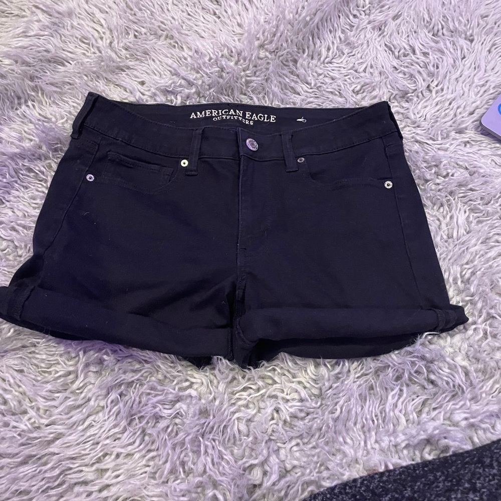 American Eagle Black Jean Shorts